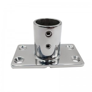 Marine awning fittings Fixed tube holder 90 degree stainless steel tube holder Square tube holder