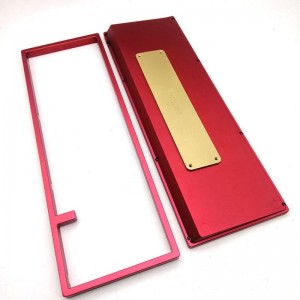 CNC mechanical game keyboard aluminum case brass positioning plate cnc keyboard