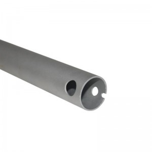 Customized Silver CNC 6063 T5 Hollowllarge Diameter Aluminium Pipe Round CNC Machining Drill Hole Tube for Cylinder