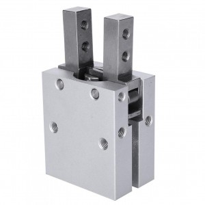 Double Rod Finger Cylinder Aluminum Alloy Air Pneumatic